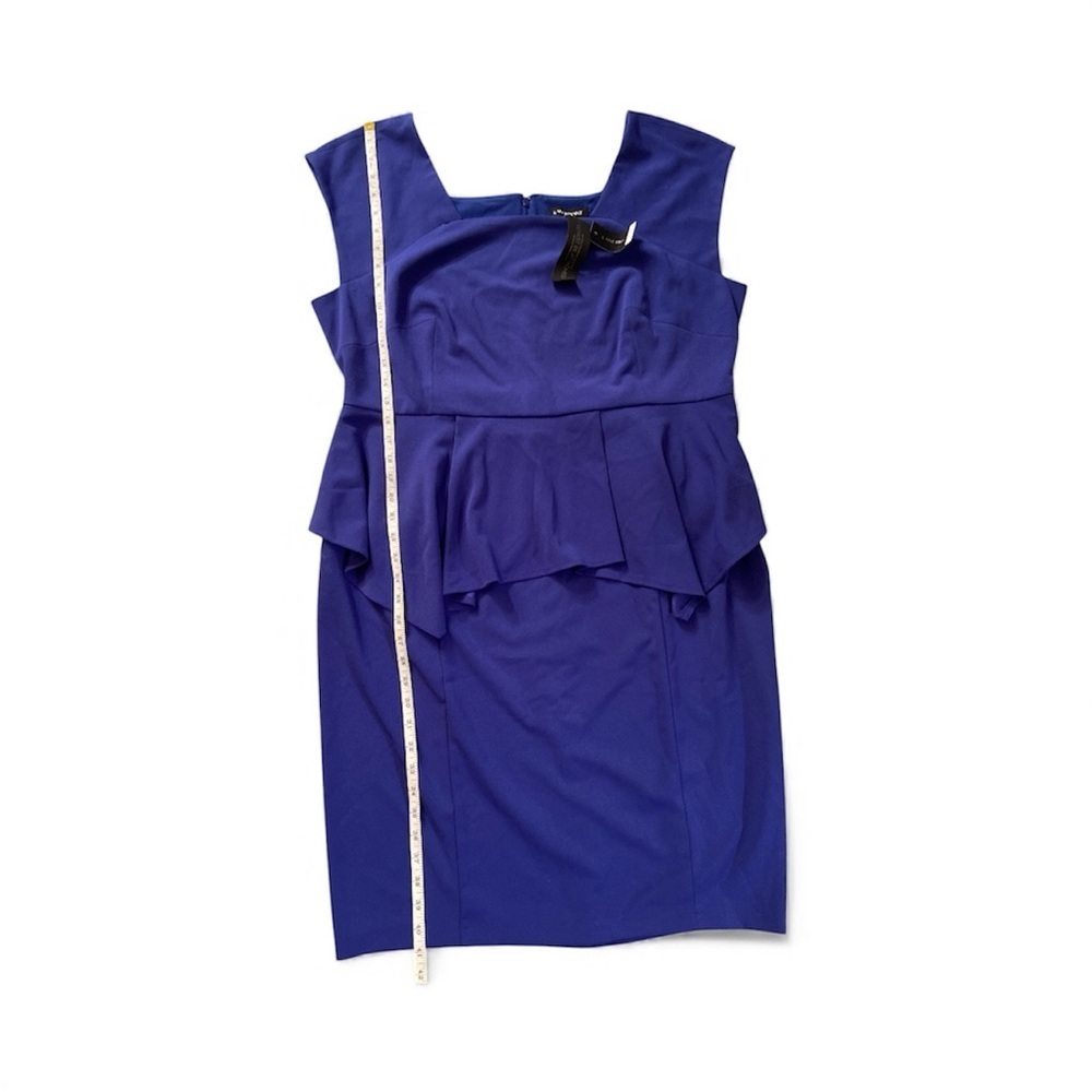 Lane Bryant Royal Blue Peplum Mini Dress | Sz 20 - Picture 6 of 7